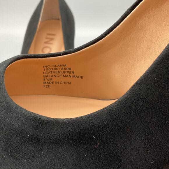 NEW INC Women’s Shelya Leather Pumps Black Size 8.5M - Picture 6 of 11